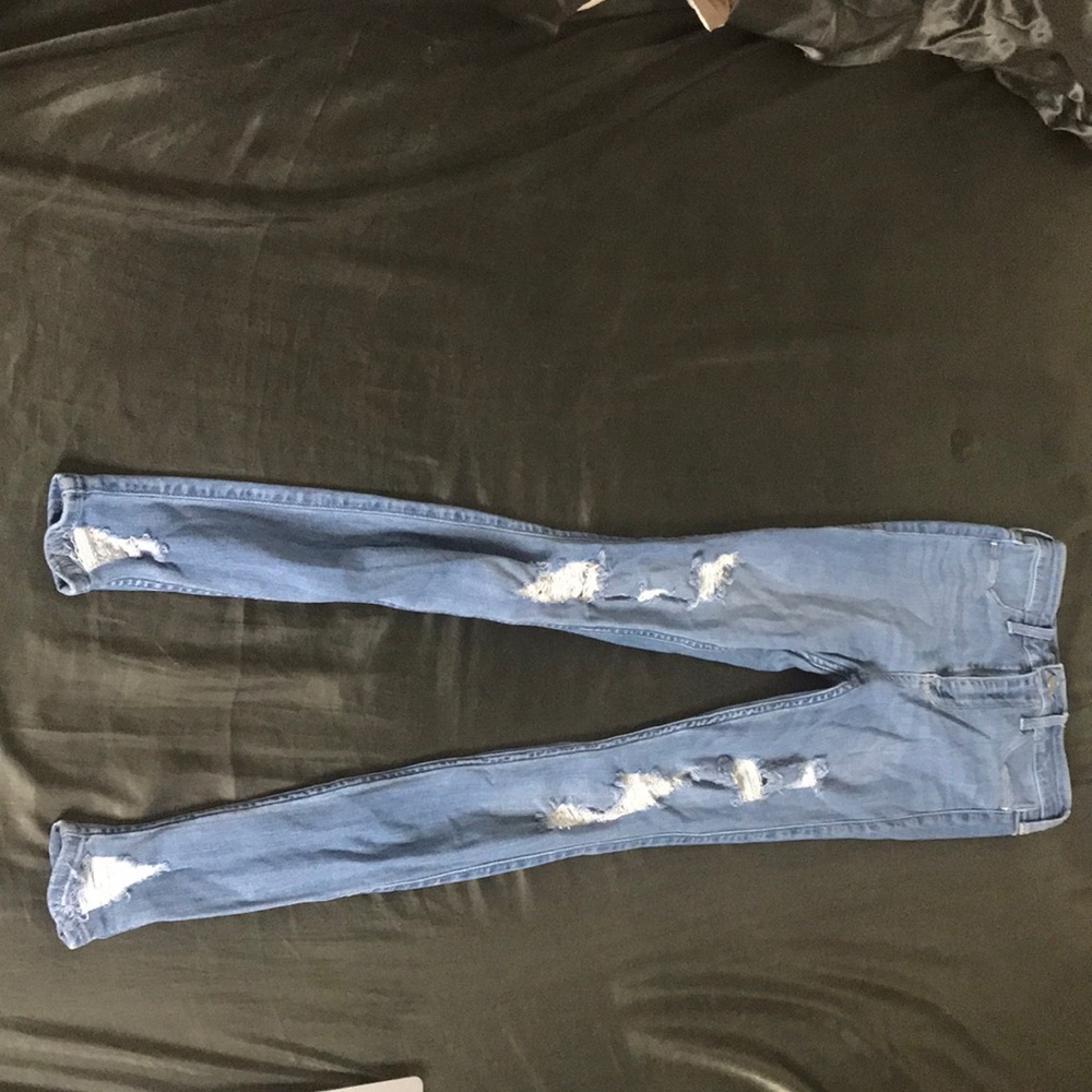 Light Blue Distressed Jeans